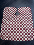 Burgundy checkerboard